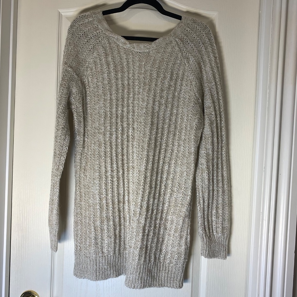Devoted Luxury Apparel Long Metallic Knit Sweater‎ – Medium - Picture 2 of 7